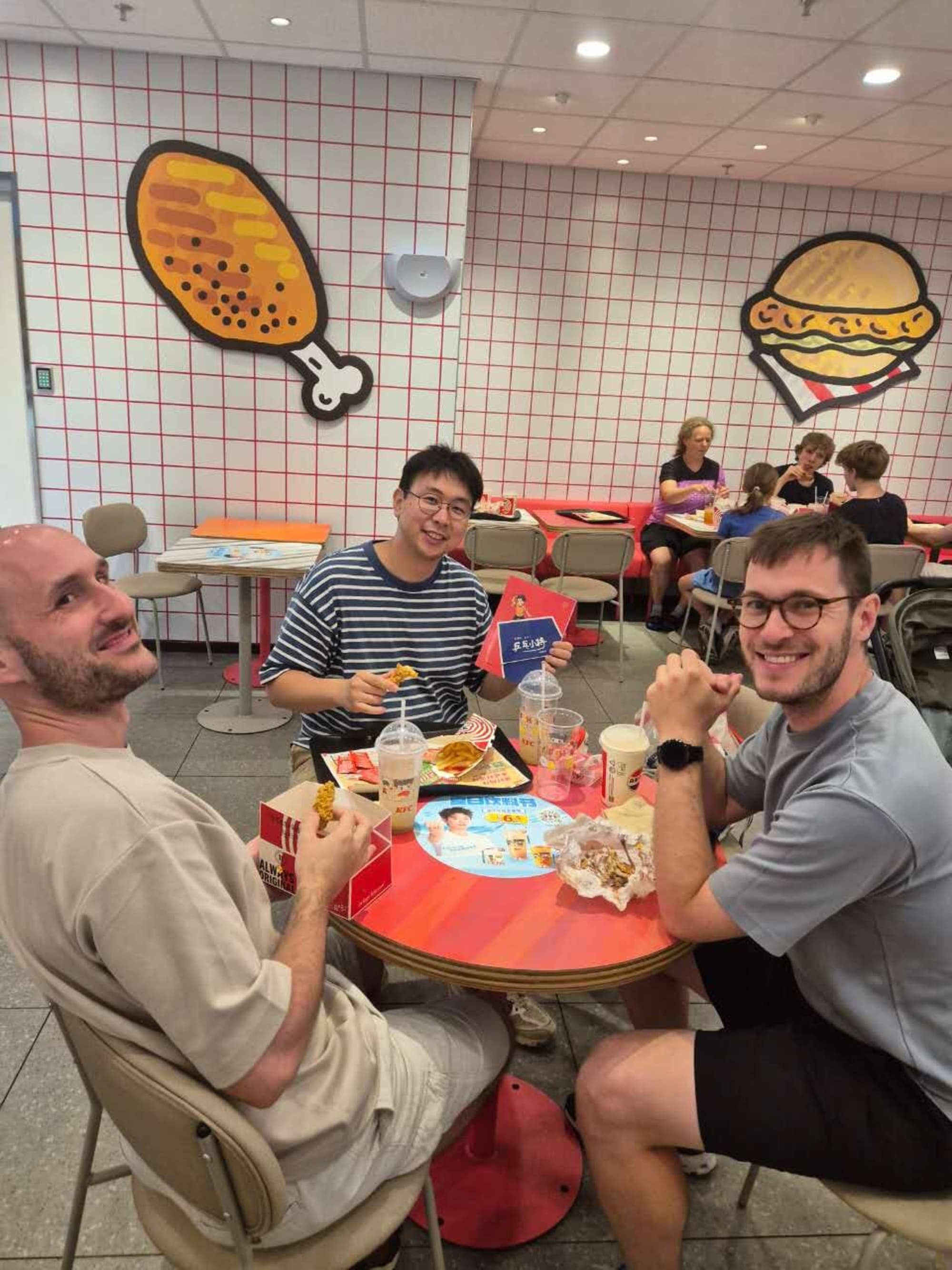 Gruppe bei KFC